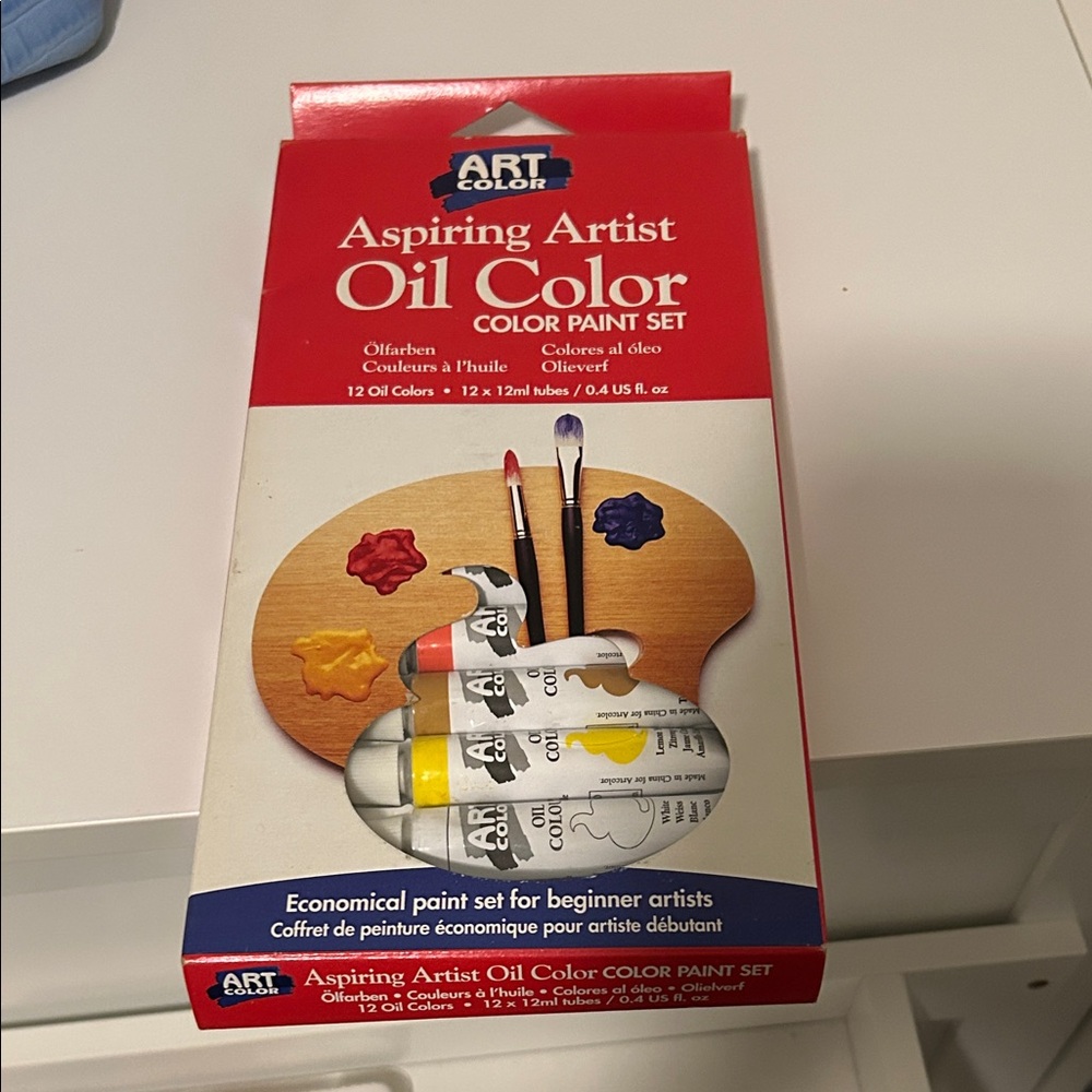 Aspiring Artist Oil Color Paint Set - Red, Yellow, Blue